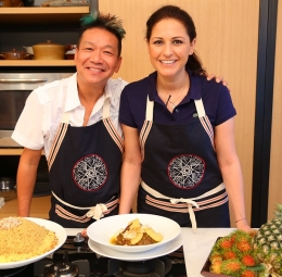 Le célébre Chef McDang à la fin du tournage de son émission avec Choumicha