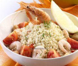 Salade de couscous Belboula aux crevettes